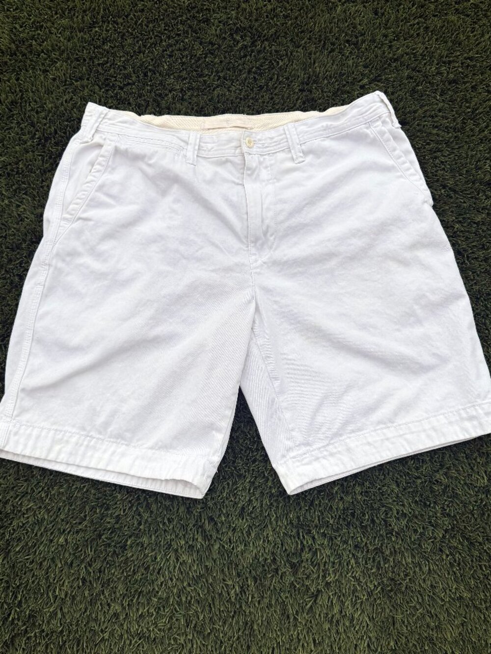 Polo Ralph Lauren White Relaxed Fit Chino Shorts Men's 36